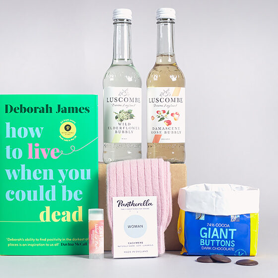 Cancer Gift Box with How To Live When You Could Be Dead by Deborah James