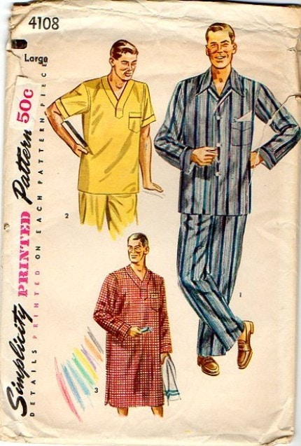 Vintage men's pyjamas